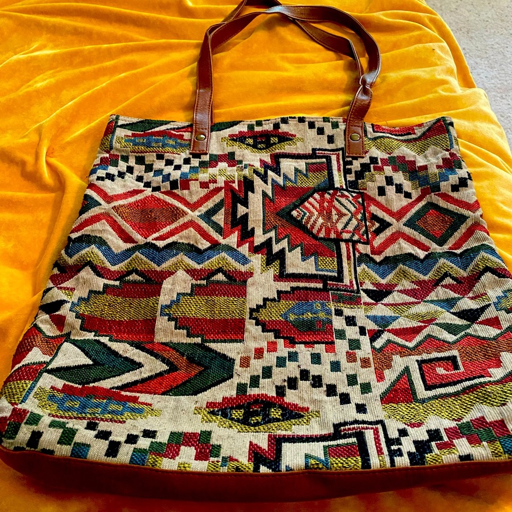 Tribal print purse